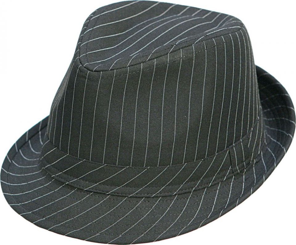 Dark Charcoal pin striped Fedora by Capstar Men main image 3